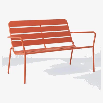 John Lewis John Lewis 2-Seater Metal Garden Sofa, Seconds