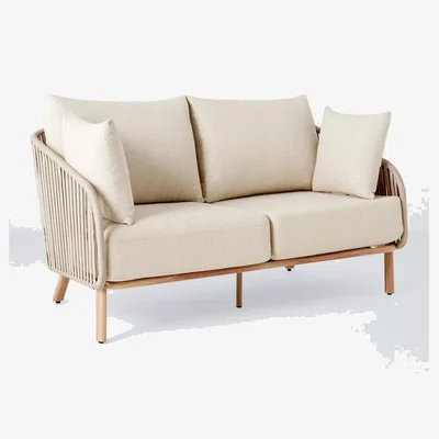 John Lewis John Lewis Flat Rope Weave 2-Seater Garden Sofa