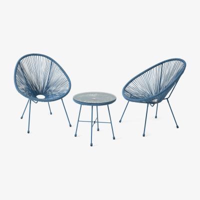 Made.com 2 Seat Garden Aperitif Set, Blue