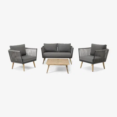 Made.com Garden Lounge Set, Grey