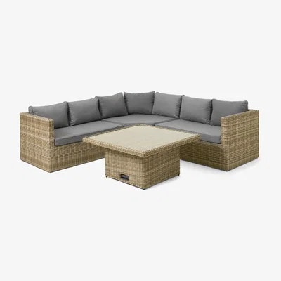 Made.com Garden Corner Dining & Lounge Set, Natural