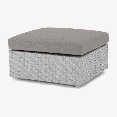 Made.com Cordon Garden Modular Ottoman, Grey
