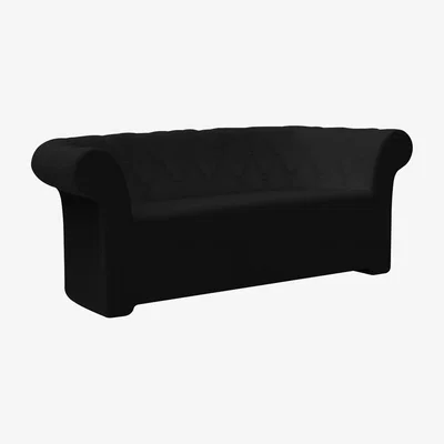 Made in Design Sirchester Straight sofa by Serralunga Black