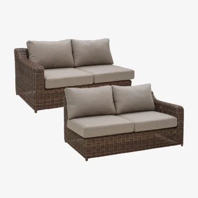 Nordic Nest Brafab Glendon sofa module Dark Brown-soft moose