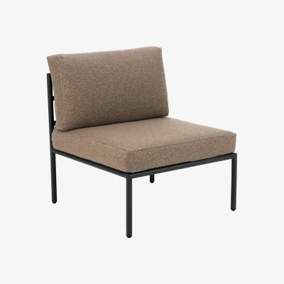 Nordic Nest Brafab Reno sofa module Black-raw peanut middle section