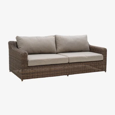 Nordic Nest Brafab Glendon 3 seater sofa Dark Brown-soft moose