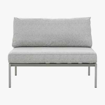 Nordic Nest Brafab Upper modular sofa Light grey-digi grey middle section