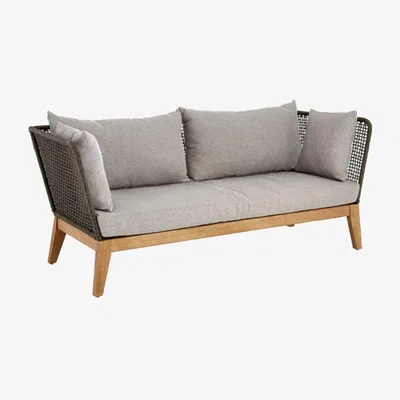 Olivia's Olivia's Oona Rope Outdoor 2 Seater Sofa Grey