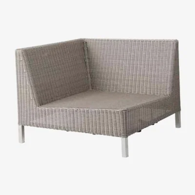 Olivia's CANE-LINE Connect Corner Module Fiber Taupe