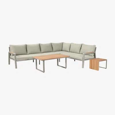 Olivia's Olivia's Outdoor Oslo Limestone Corner Set