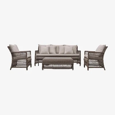 Olivia's Gallery Interiors Cagney Outdoor Lounge Set in Natural