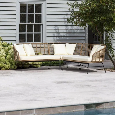 Olivia's Garden Trading Hampstead Corner Sofa Natural