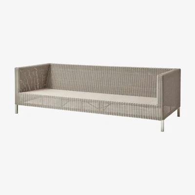 Olivia's CANE-LINE Connect 3-seater Outdoor Sofa Fiber Taupe