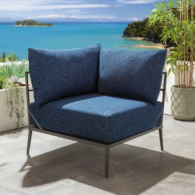 Quatropi Cleo Modular Corner Section Midnight Blue 85x85cm