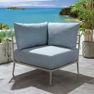 Quatropi Cleo Modular Corner Section Sky Blue 85x85cm