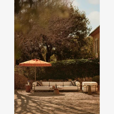 Soho Home Gaspard Outdoor Sofa, Four Seater, Off White, UK