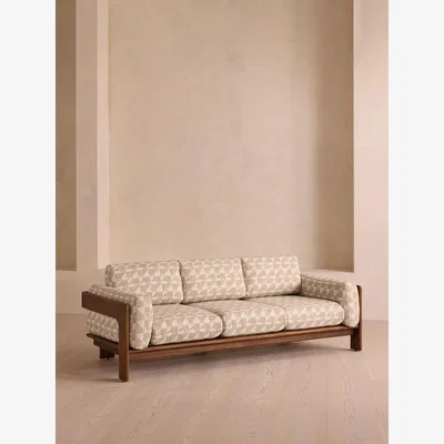 Soho Home Marcia Outdoor Sofa, Geometric, Natural