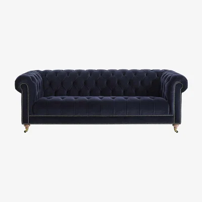 Barker and Stonehouse Ullswater Velvet 4 Seater Chesterfield Sofa
