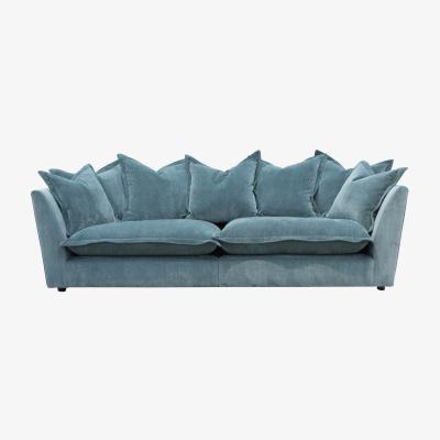 Barker and Stonehouse Large Split 4 Seater Sofa - Light Blue - W248 x D110 x H91cm - Barker &amp; Stonehouse