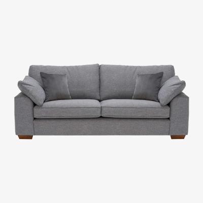 Barker and Stonehouse Findlay Grand 4 Seater Sofa, Grey Fabric | Barker & Stonehouse