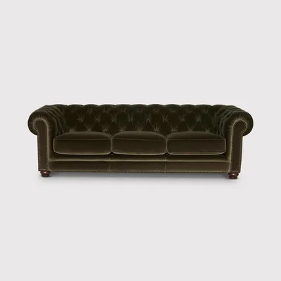 Barker and Stonehouse Everett 4 Seater Sofa, Green | Barker & Stonehouse