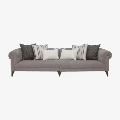 Barker and Stonehouse Anya 4 Seater Deep Sofa, Neutral Fabric | Barker & Stonehouse