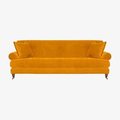 Barker and Stonehouse Fairlawn 4 Seater Sofa, Yellow Fabric | Barker & Stonehouse