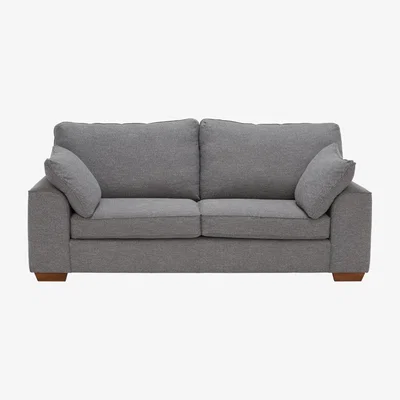 Barker and Stonehouse Findlay Extra Large 4 Seater Sofa, Grey Fabric | Barker & Stonehouse