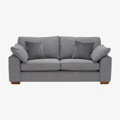 Barker and Stonehouse Findlay Medium 4 Seater Sofa, Grey Fabric | Barker & Stonehouse