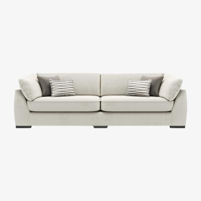 Barker and Stonehouse Borelly 4 Seater Split Frame Sofa, Neutral Fabric | Barker & Stonehouse