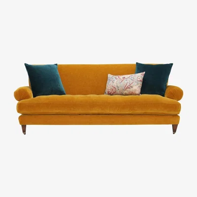 Barker and Stonehouse Drew Pritchard Durant 4 Seater Sofa, Grey Fabric | Barker & Stonehouse