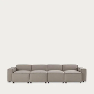 Bombinate.com Shadow Model 03 Linen 4 Seater Sofa