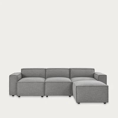Bombinate.com Teal Model 03 Velvet 4 Seater Sofa
