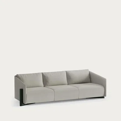 Bombinate.com Grey Timber 4 Seater Sofa
