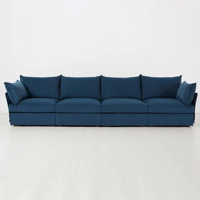Cuckooland Swyft Sofa in a Box Model 06 Modular Velvet 4 Seater Sofa -