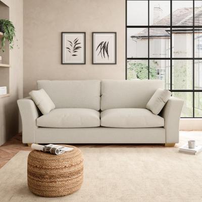 Dunelm Blakeney Cosy Marl 4 Seater Sofa Cosy Marl Chateau Grey