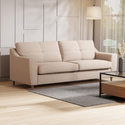 Dunelm Baxter Textured Weave 4 Seater Sofa Textured Weave Oatmeal