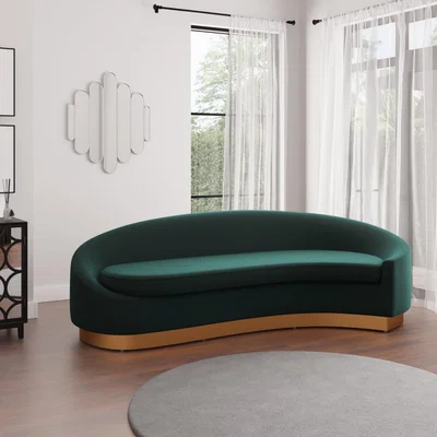 Dunelm Felicity Velvet Corner Sofa Bottle (Green)