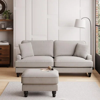 Dunelm Beatrice Boucle 4 Seater Sofa Light Grey