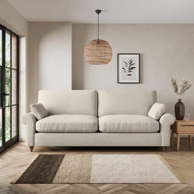 Dunelm Salisbury Cosy Marl 4 Seater Sofa Cosy Marl Chateau Grey