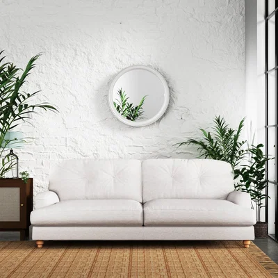 Dunelm Martha Slub Faux Linen 4 Seater Sofa Slub Faux Linen Natural