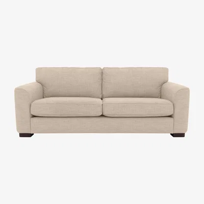 Furniture Village Elora 4 Seater Fabric Sofa - Kento Crema