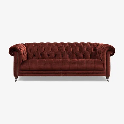 Furniture Village At The Helm - Walter 4 Seater Fabric Chesterfield Sofa