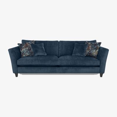 Furniture Village Parker Knoll - Modern Classics Victoria Park 4 Seater Split Frame Sofa - Petrol Blue