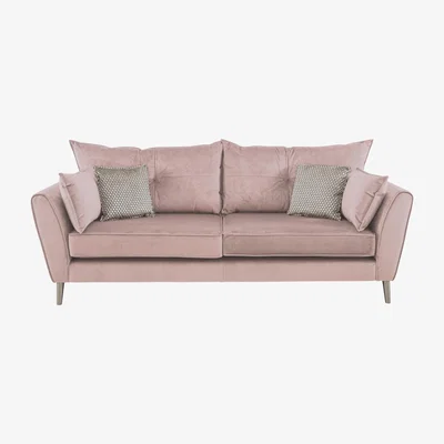 Furniture Village Celestia 4 Seater Fabric Sofa - Pink
