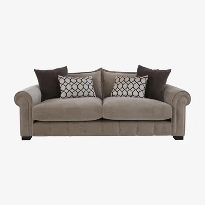 Furniture Village Alexander and James - Sumptuous 4 Seater Fabric Sofa - Chamonix Wicker