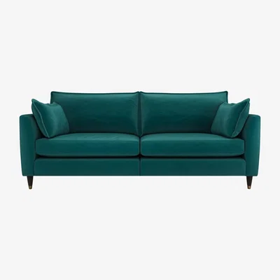Furniture Village The Lounge Co. - Colette Fabric 4 Seater Sofa - Teal