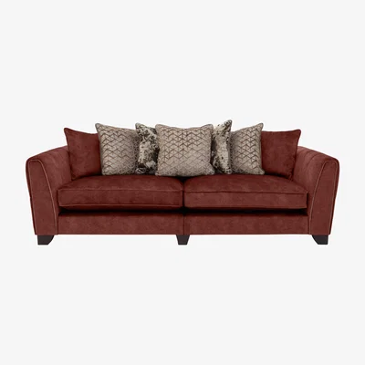Furniture Village Ariana 4 Seater Fabric Pillow Back Sofa