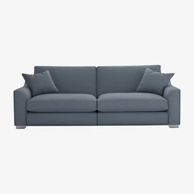 Furniture Village The Lounge Co. - Isobel 4 Seater Fabric Sofa - Blue