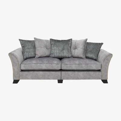 Furniture Village Amora 4 Seater Fabric Split Pillow Back Sofa